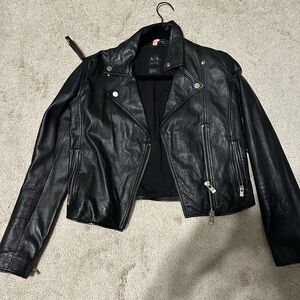 Armani Exhange real leather jacket!